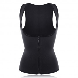 Women Front Zip Sports Trainer Cincher Corset Waist Shapewear Vest Plus Size Polyester Neoprene Vest