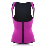 Women Front Zip Sports Trainer Cincher Corset Waist Shapewear Vest Plus Size Polyester Neoprene Vest