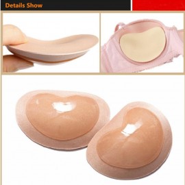 5 PCS Women Silicone Bra Pad Nipple Cover Stickers Patch Inserts Sponge Bra (Black)